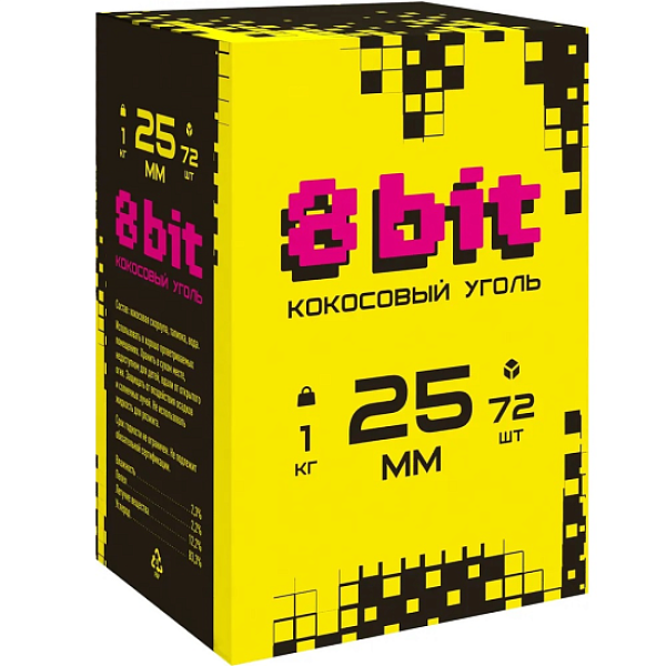 Кокосовый уголь Cocoloco 8bit 25мм в Новосибирске