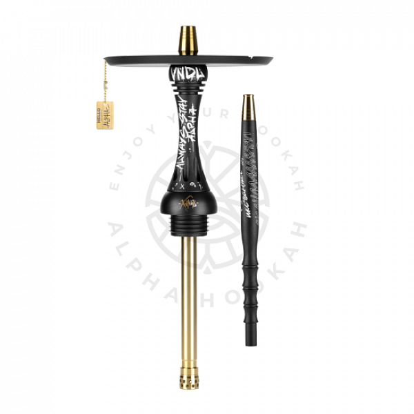 Кальян Alpha Hookah X VNDL Jet Black Чёрный (42 см) в Новосибирске