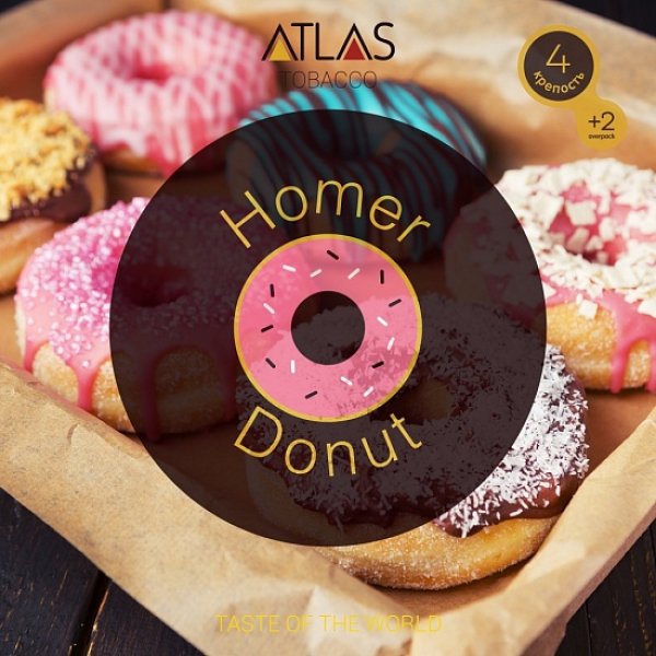 Табак Atlas Homer Donut 100гр в Новосибирске