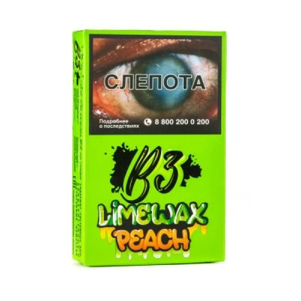 Табак B3 Limewax peach (Персик Лайм) 50 гр в Новосибирске