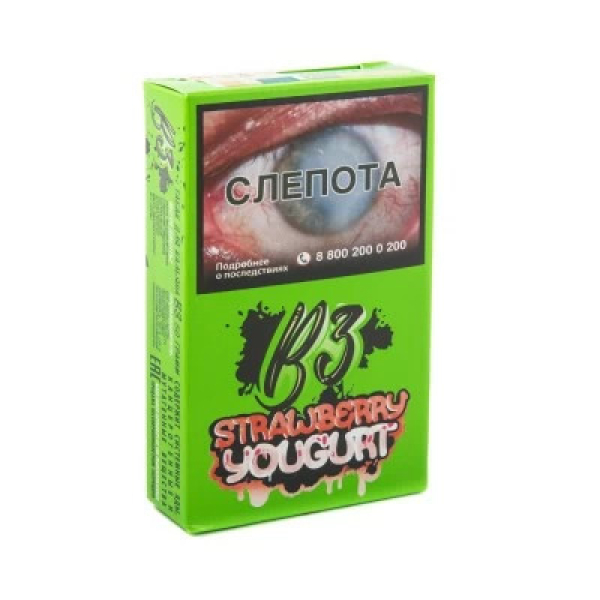 Табак B3 Strawberry Youghurt (Клубничный Йогурт) 50 гр в Новосибирске