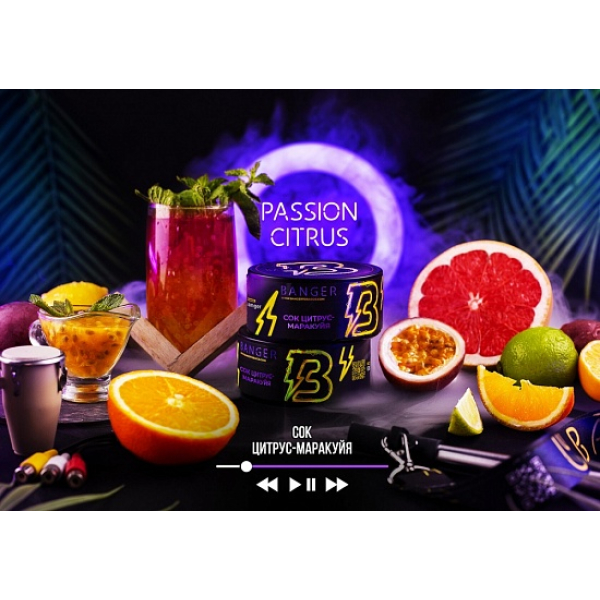 Табак Banger Passion Citrus 100 грамм в Новосибирске
