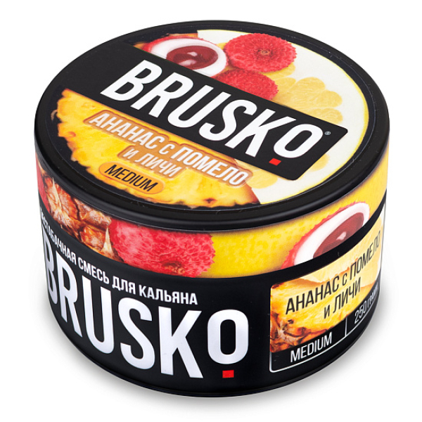 Смесь BRUSKO АНАНАС С ПОМЕЛО И ЛИЧИ (MEDIUM) 250 гр в Новосибирске