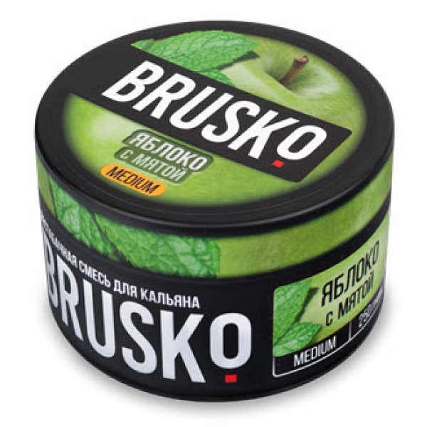 Смесь BRUSKO ЯБЛОКО С МЯТОЙ (MEDIUM) 250 гр в Новосибирске