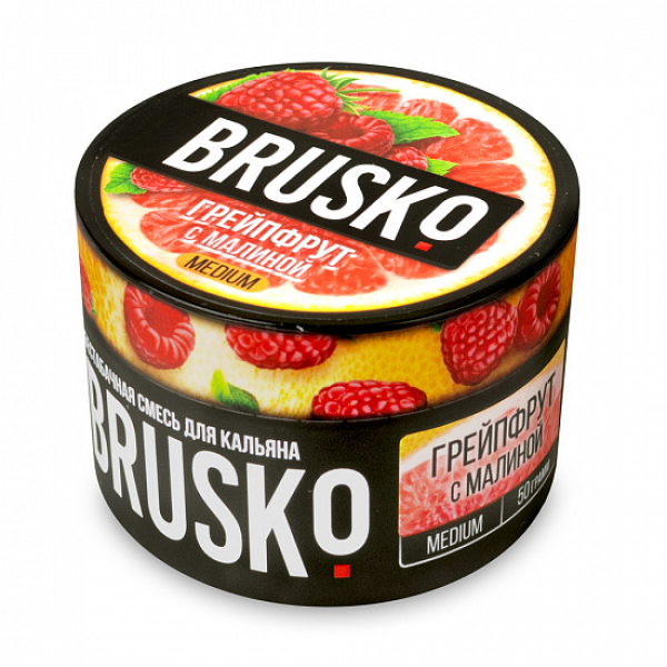 Смесь Brusko Medium Грейпфрут с малиной 50 грамм в Новосибирске