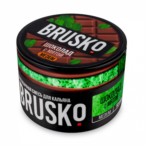 Смесь Brusko Medium Шоколад с мятой 50 грамм в Новосибирске