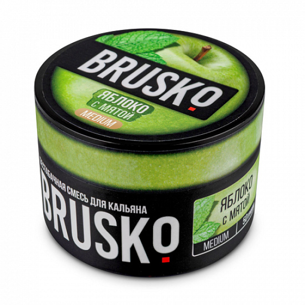 Смесь Brusko Medium Яблоко с мятой 50 грамм в Новосибирске