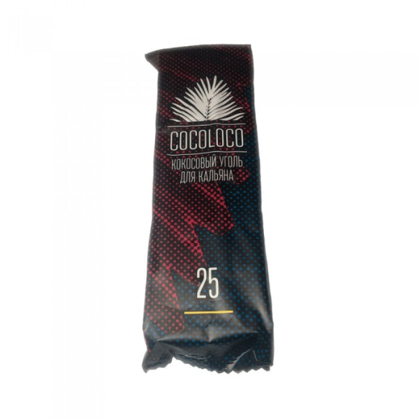 Кокосовый уголь Cocoloco 25мм - 12 шт. в Новосибирске