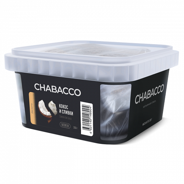 Смесь Chabacco Medium Creme De Coco (Кокос И Сливки) 200 гр в Новосибирске