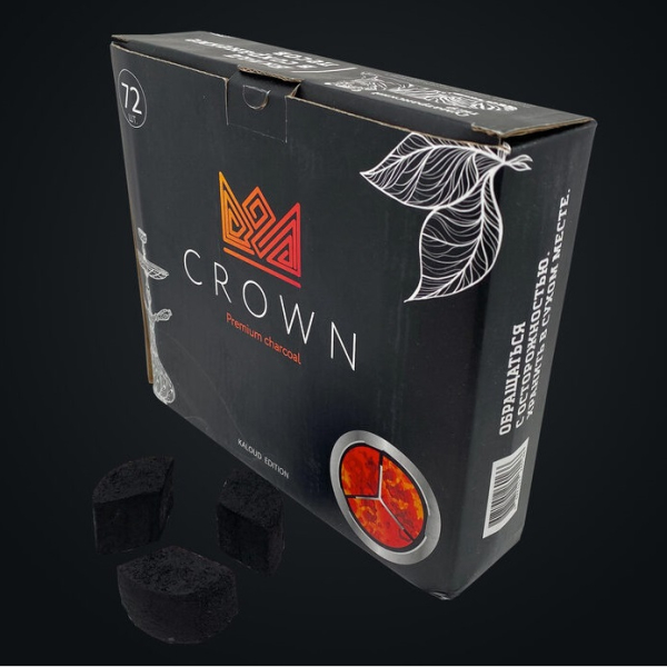 Уголь Crown KALOUD edition для кальяна (72 шт.) в Новосибирске