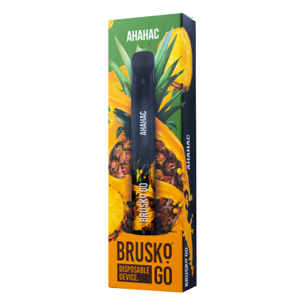Одноразовая электронная сигарета Brusko Go Ананас 800 затяжек в Новосибирске