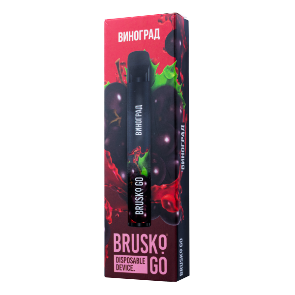 Одноразовая электронная сигарета Brusko Go Виноград 800 затяжек в Новосибирске