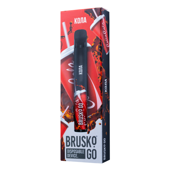 Одноразовая электронная сигарета Brusko Go Кола 800 затяжек в Новосибирске