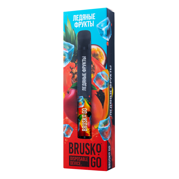 Одноразовая электронная сигарета Brusko Go Ледяные Фрукты 800 затяжек в Новосибирске