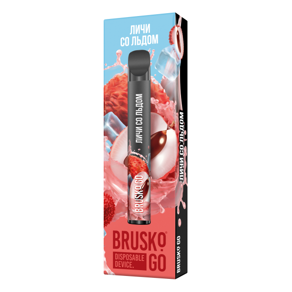 Одноразовая электронная сигарета Brusko Go Личи Со Льдом 800 затяжек в Новосибирске