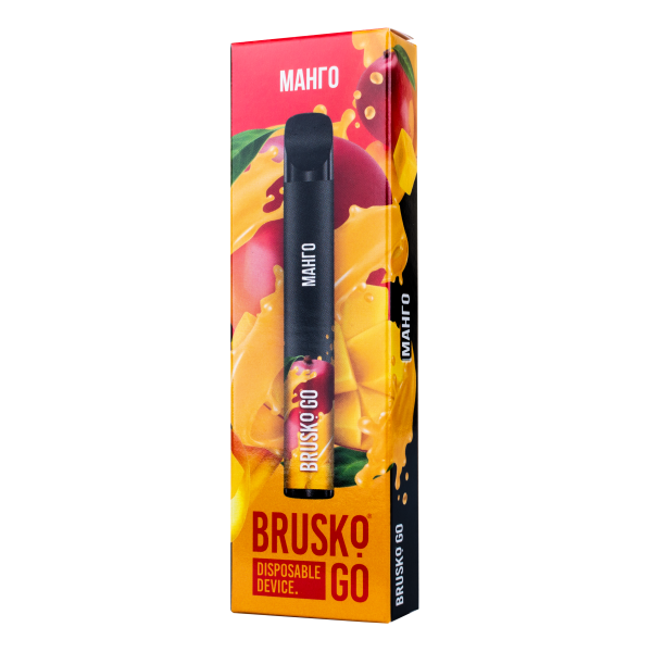 Одноразовая электронная сигарета Brusko Go Манго 800 затяжек в Новосибирске