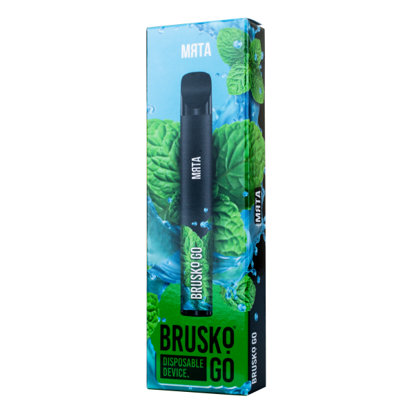 Одноразовая электронная сигарета Brusko Go Мята 800 затяжек в Новосибирске