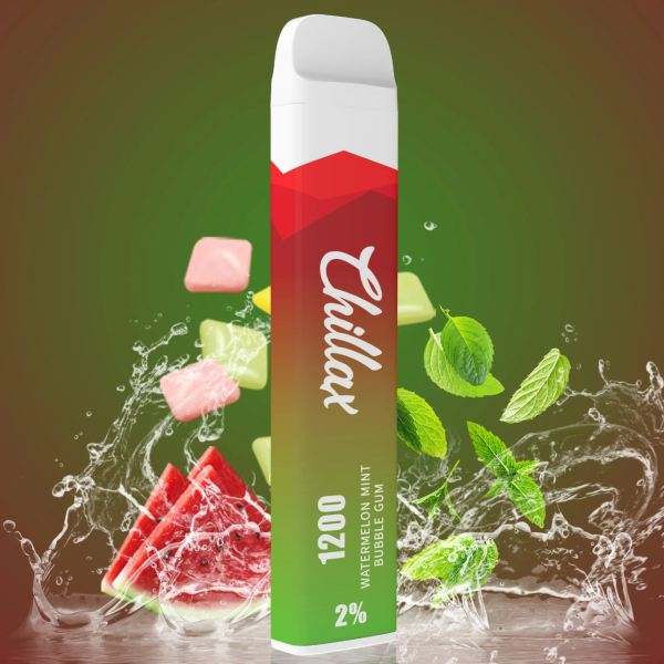 Chillax Watermelon Mint bubble gum (Арбуз Мятная жвачка), 1200 тяг в Новосибирске