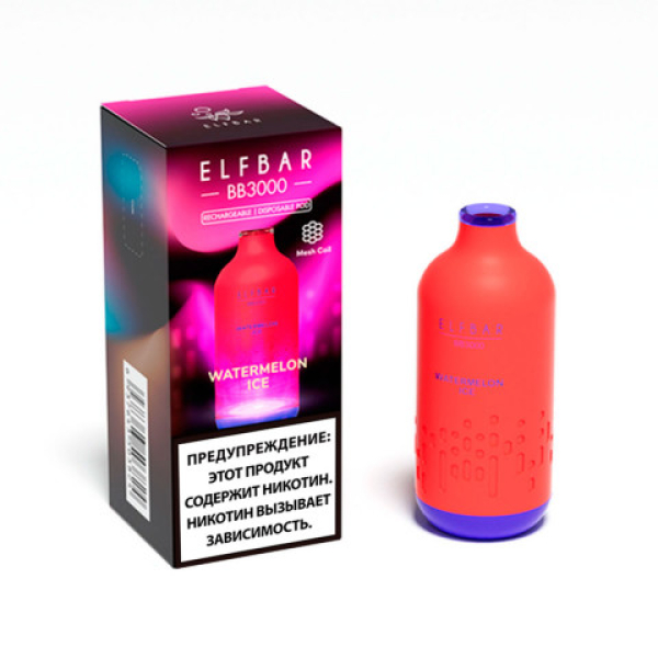 Elfbar BB3000 Арбузный лед, 3000 тяг в Новосибирске