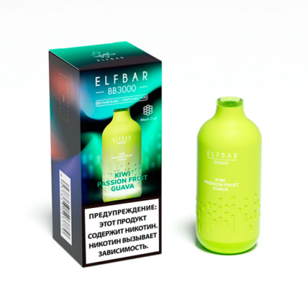 Elfbar BB3000 Киви маракуйя гуава, 3000 тяг в Новосибирске