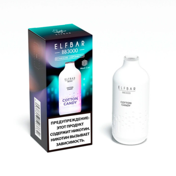 Elfbar BB3000 Сахарная вата, 3000 тяг в Новосибирске