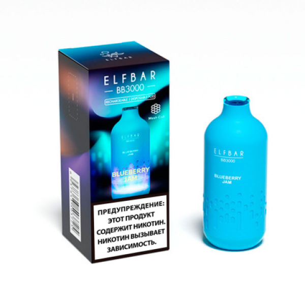 Elfbar BB3000 Черничный джем, 3000 тяг в Новосибирске