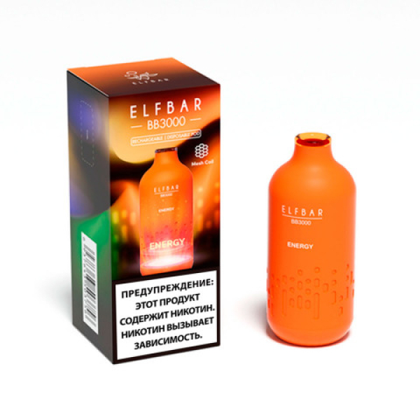 Elfbar BB3000 Энергетик, 3000 тяг в Новосибирске