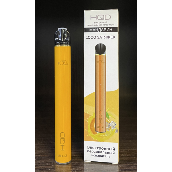 HQD melo tangerine (мандарин) 1000 затяжек в Новосибирске