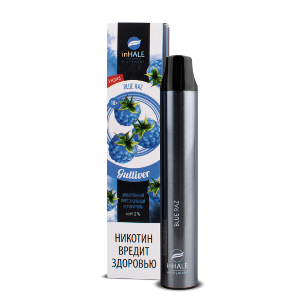 inHale Guliver Hard Blue Razz (Ежевика) 1500 затяжек в Новосибирске