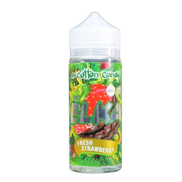 Жидкость Cotton Candy ЁLKA FRESH STRAWBERRY (Хвоя С Мятой И Клубникой) (120 мл, 0 мг/мл) в Новосибирске