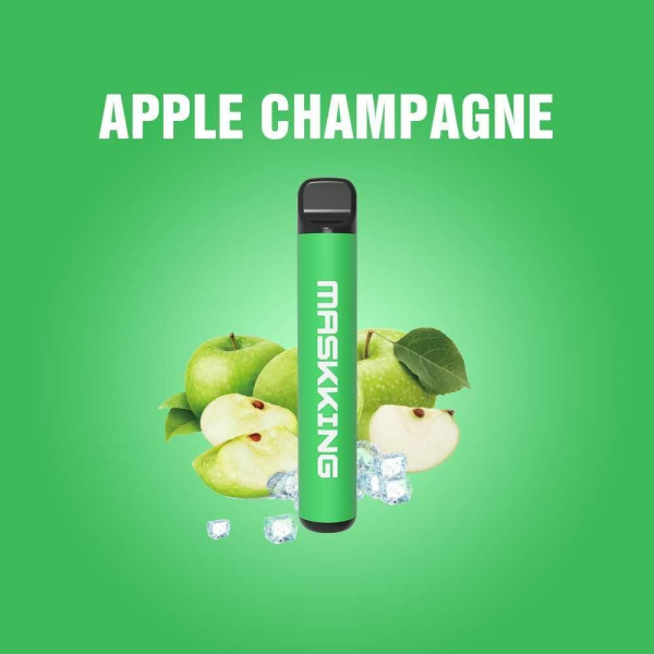 Одноразовая электронная сигарета Maskking High Pro Apple Champagne (Яблочное Шампанское) 1000 затяжек в Новосибирске