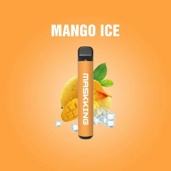 Одноразовая электронная сигарета Maskking High Pro Mango Ice (Манговый Лёд) 1000 затяжек в Новосибирске