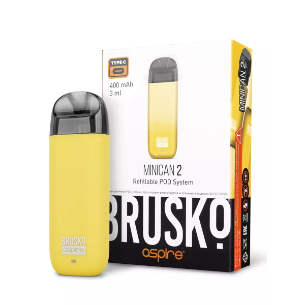 Brusko MINICAN 2 (400 мАч, Желтый) в Новосибирске