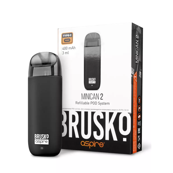 Brusko MINICAN 2 (400 мАч, Черный) в Новосибирске