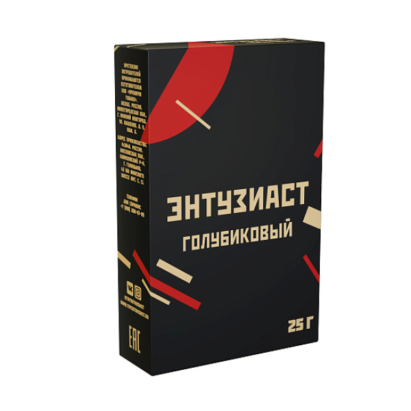 Табак ЭНТУЗИАСТ ГОЛУБИКОВЫЙ 25 гр в Новосибирске