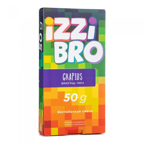 Смесь IZZIBRO GRAPIUS (Виноград Мята) 50 гр в Новосибирске