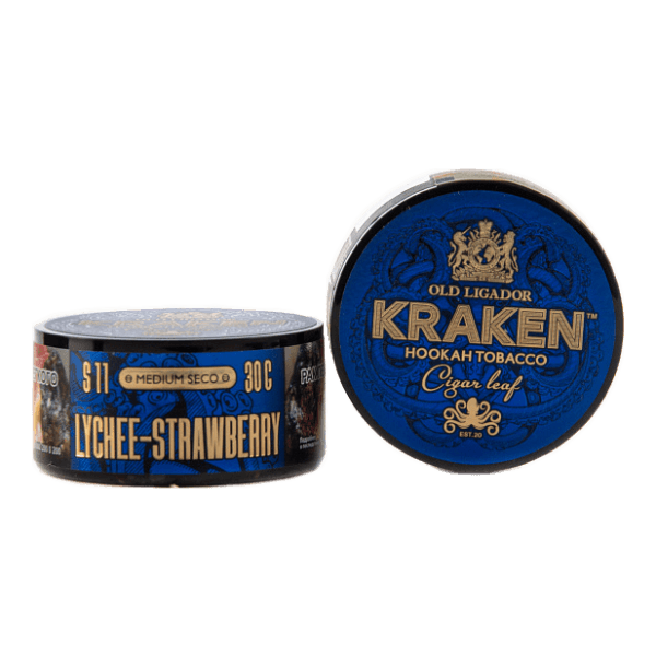 Табак Kraken Medium Seco Lychee strawberry (Личи и клубника) 30 гр в Новосибирске