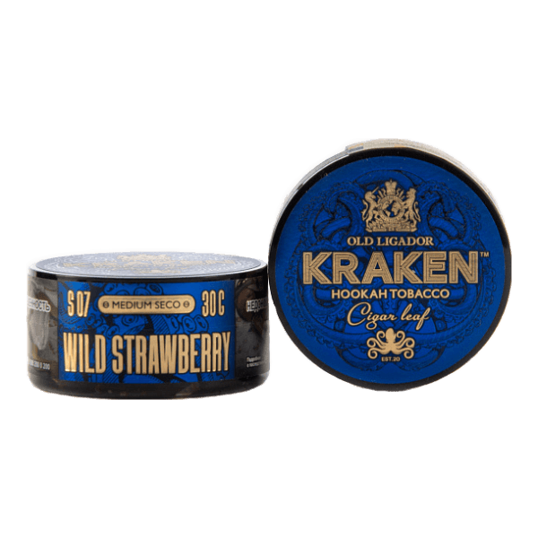 Табак Kraken Medium Seco wild strawberry (Земляника) 30 гр в Новосибирске
