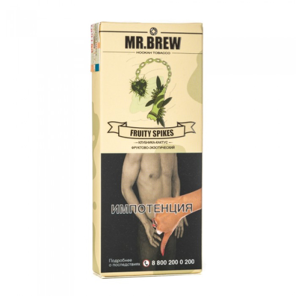 Табак Mr Brew Fruity Spikes (Клубничный сок с кактусом и фейхоа) 40 гр в Новосибирске
