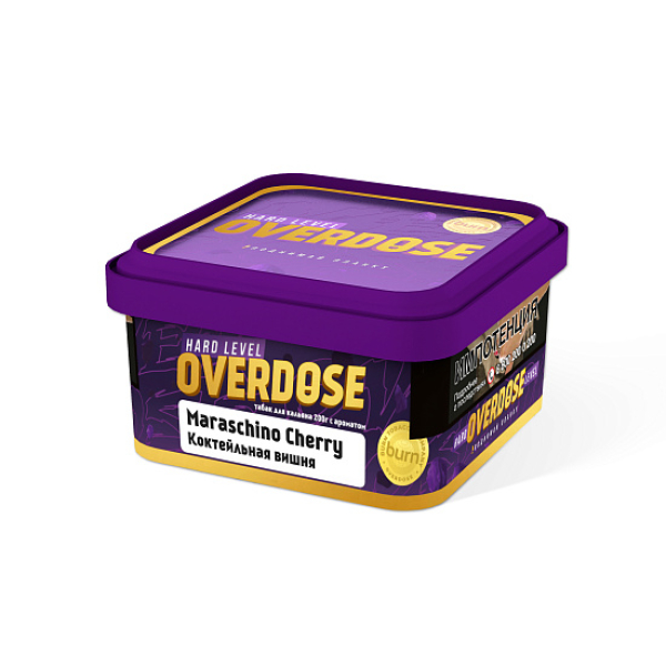 Табак OVERDOSE Maraschino Cherry (коктейльная вишня) 200 гр в Новосибирске