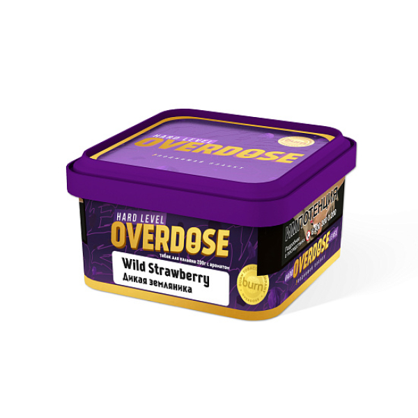 Табак OVERDOSE Wild Strawberry (дикая земляника) 200 гр в Новосибирске
