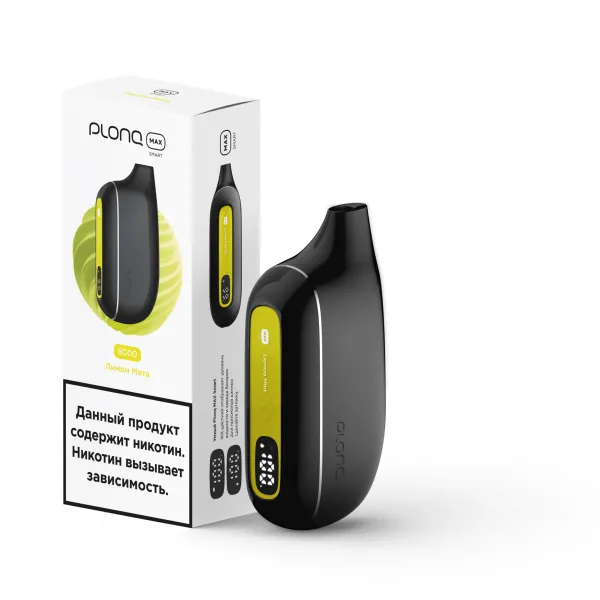 Plonq Max Smart Лимон Мята (8000 Затяжек) 20 Мг в Новосибирске