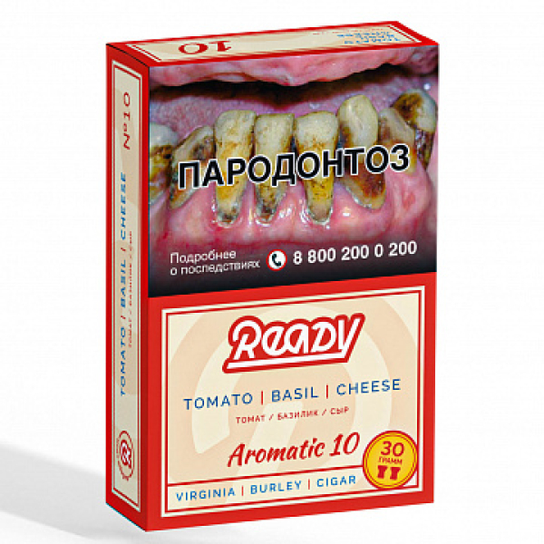 Табак READY №10 TOMATO BASIL CHEESE (Томат Базилик сыр) 30 гр в Новосибирске