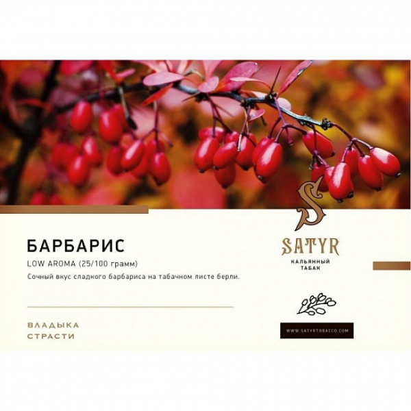 Табак Satyr Barberry 100 грамм в Новосибирске