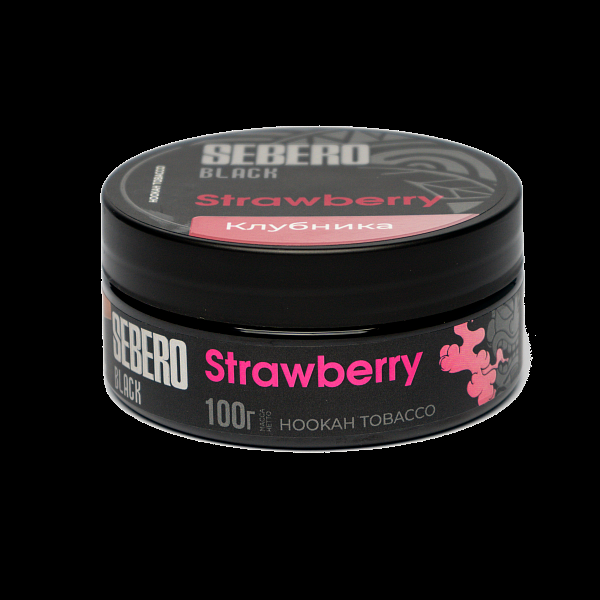 Табак SEBERO BLACK STRAWBERRY 100 гр в Новосибирске