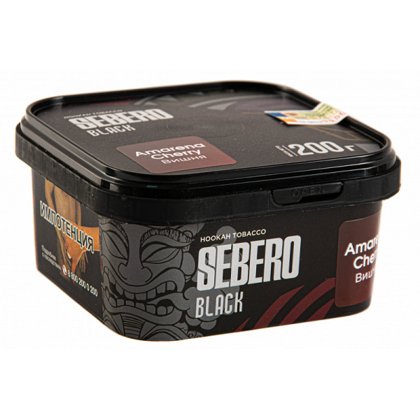 Табак SEBERO BLACK AMARENA CHERRY 200 гр в Новосибирске