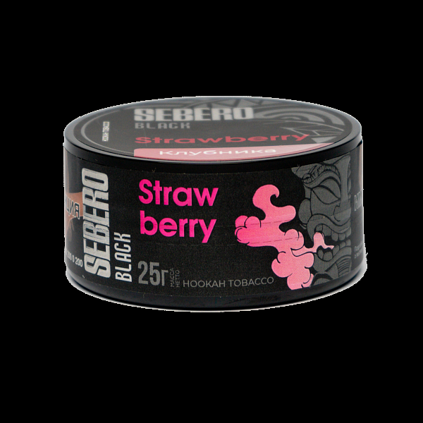 Табак SEBERO BLACK STRAWBERRY 25 гр в Новосибирске