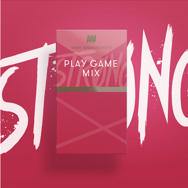 Табак Шпаковского Strong Play game mix (Апельсин Малина Холод) 40 гр в Новосибирске
