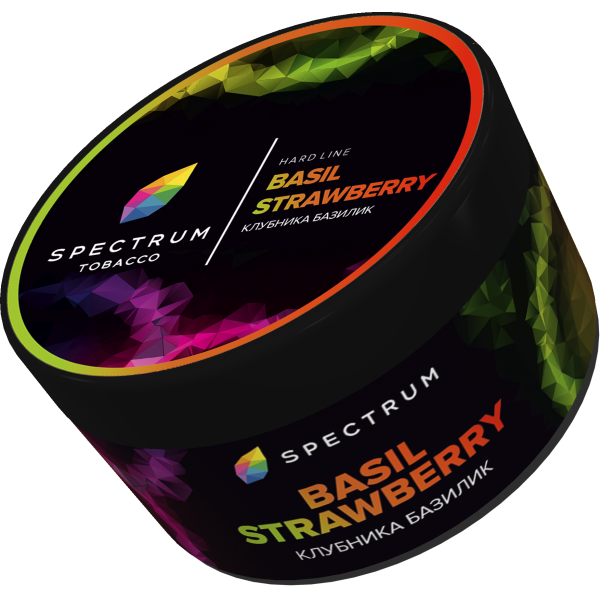 Табак Spectrum Hard BasilStrawberry 200 грамм в Новосибирске