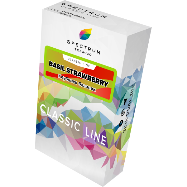Табак Spectrum Classic current basil steawberry 40 грамм в Новосибирске